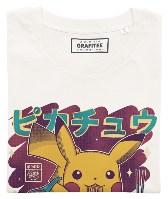 T-shirt Pikachu Ramen - Maglietta grafica Pokémon con ramen