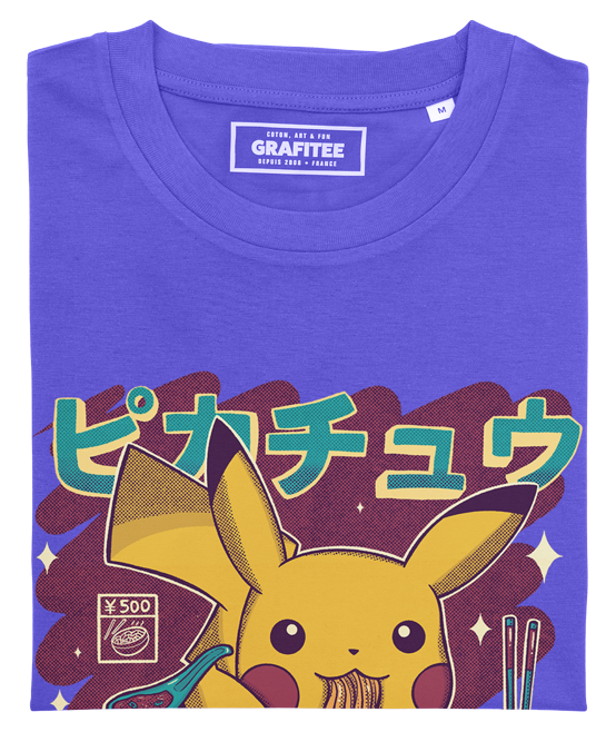 T-shirt Pikachu Ramen - Maglietta grafica Pokémon con ramen