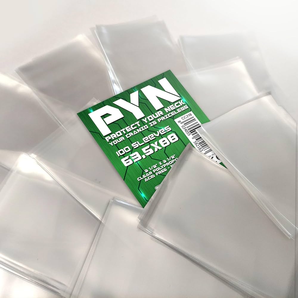 1000 Bustine Protettive Carte 63,5 × 88 mm – PYN Sleeves Cranio Creations – Protezione Carte TCG Pokémon Magic Yu-Gi-Oh