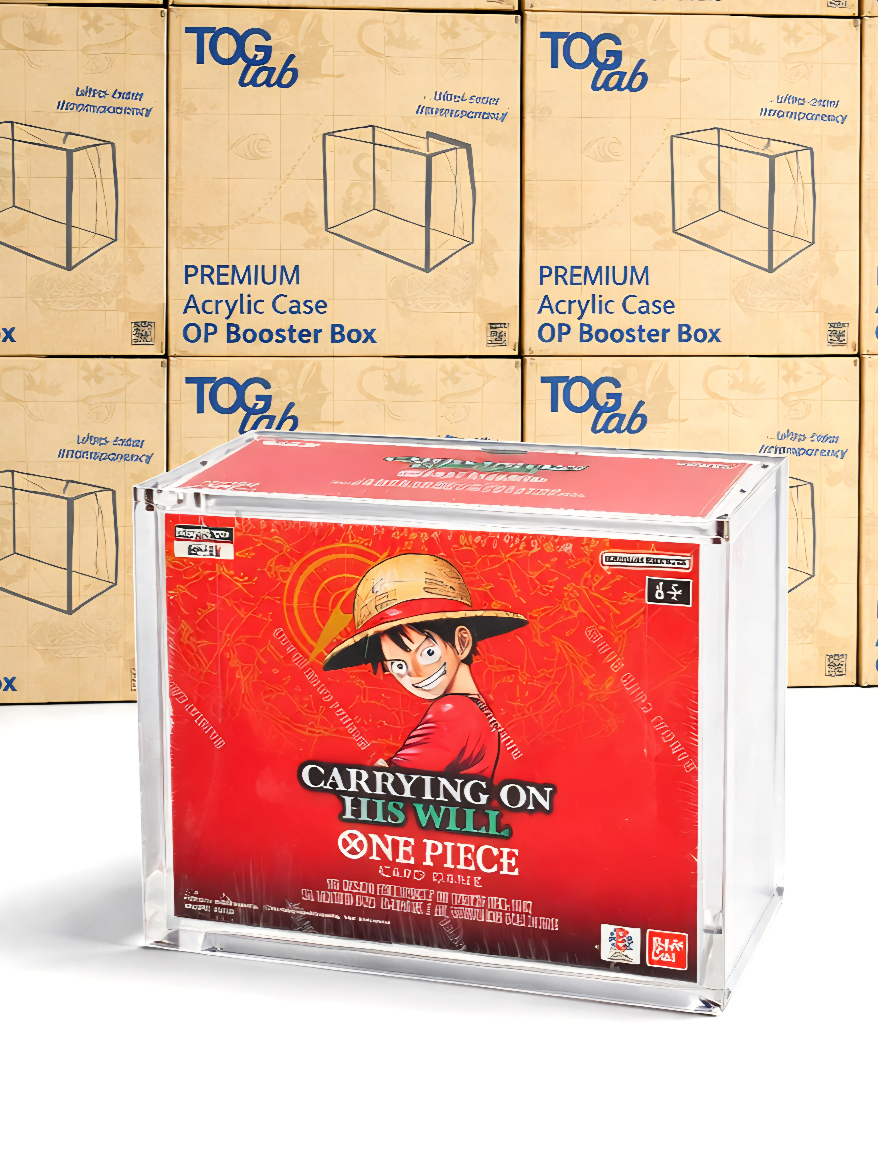 Premium Case Magnetico in Plexiglass per Booster Box One Piece OP-04+ | Ultra Clear UV 99,5%