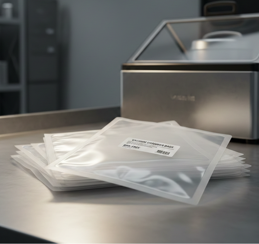 50 sacs à vide lisses - PAPE70 - Tailles variées - Pour machines à vide à cloche et à cloche