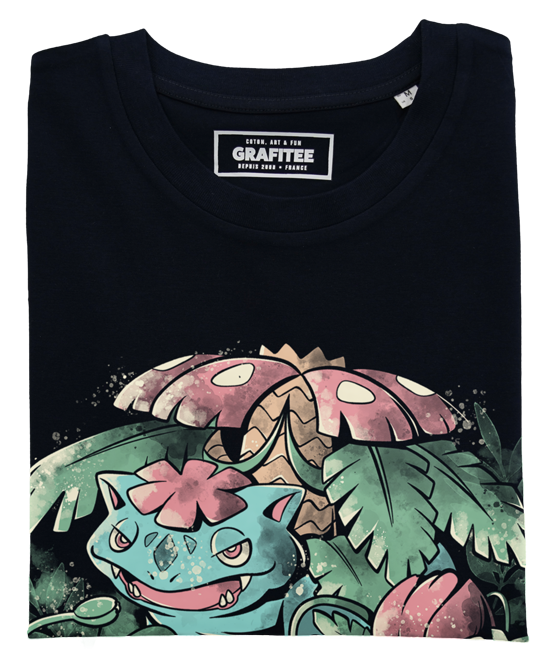 T-shirt grass evolution nero 100% cotone biologico