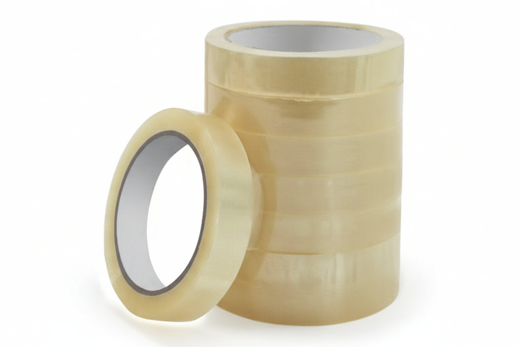 Nastro Adesivo PVC 19mm x 66m per Imballaggio – Forte, Silenzioso, Alta Tenuta
