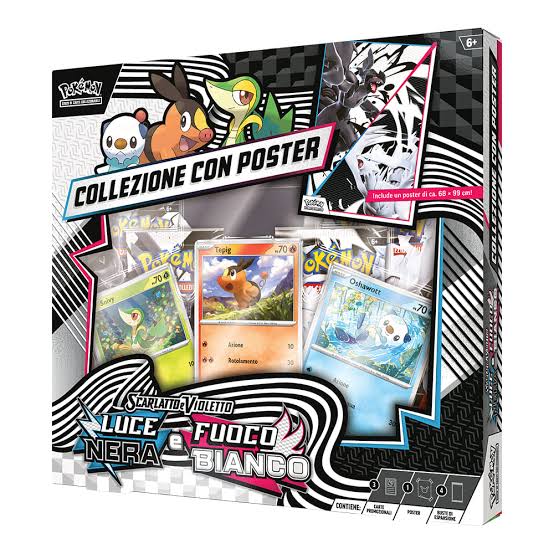 Pokémon - Sammlung mit Poster Schwarzes Licht und Weißes Feuer