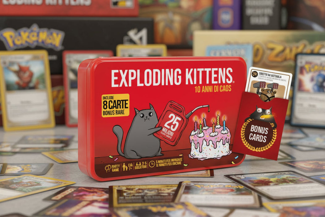 Exploding Kittens : 10 ans de chaos - ITALIEN - Édition spéciale