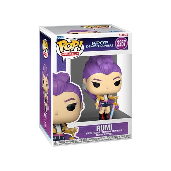 Funko POP! Animation Rumi #2257 – KPop Demon Hunters Vinyl Figure 9 cm con Box