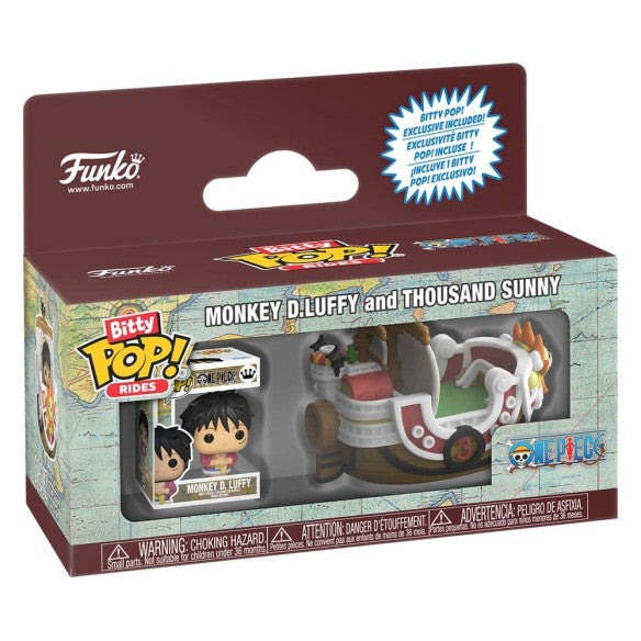 ARRIVO PREVISTO 30/06/2026 - One Piece Funko Bitty POP! Ride - Vinyl Figure Thousand Sunny & Luffy - 2,5 cm