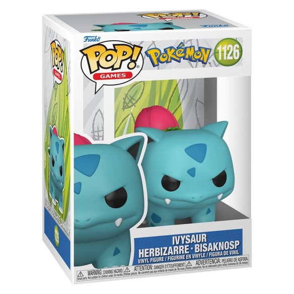Funko POP! Games Ivysaur #1126 – Pokémon Vinyl Figure 9 cm con Box