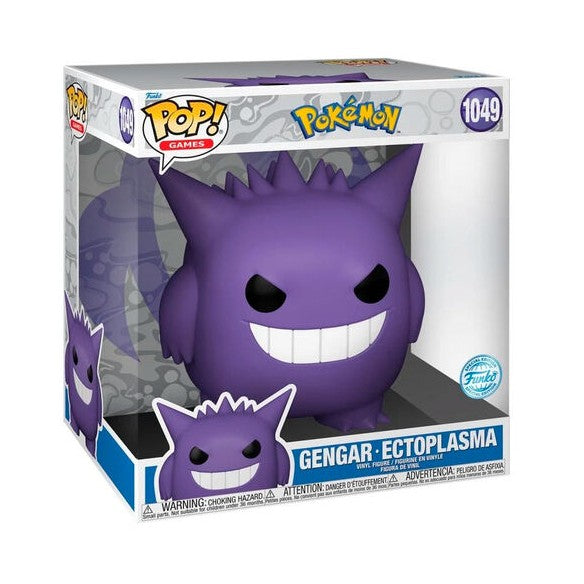 Funko POP! Jumbo Gengar n° 1049 – Figurine Pokémon en vinyle de 25 cm (grand format) avec boîte
