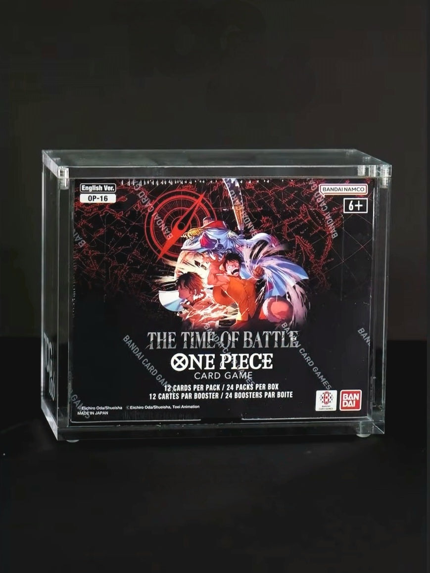 Premium Case Magnetico in Plexiglass per Booster Box One Piece OP-04+ | Ultra Clear UV 99,5%