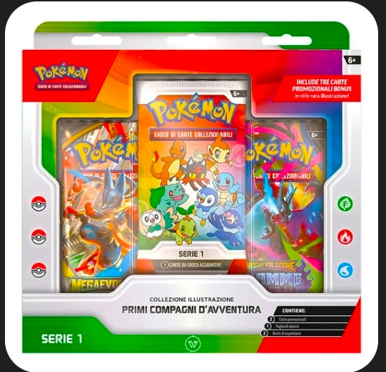Collezione Illustrazione Primi Compagni d’Avventura – Serie 1 - Italiano - Pokémon