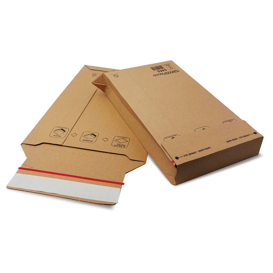 Sacchi E-Commerce in Cartone con Soffietto espandibile  – Busta Spedizioni Resistenti