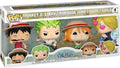 Funko Pop! One Piece 4-Pack Refresh – Special Edition -  Luffy, Zoro, Nami, Sanji – Set Collezionabile Anime, Action Figure Ufficiali