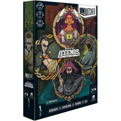ITA - Unmatched – Battle of Legends Volume 3 | Asymmetrisches Brettspiel Italienisch 2-4 Spieler, Blackbeard, Loki, Pandora, Chupacabra